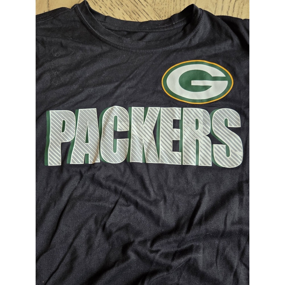 Nike Green Bay Packers NFL Dri-Fit The Nike Tee Shirt Size L Football NFL Black - Picture 2 of 8